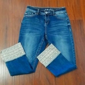 Denim Jeans with decorative cuff